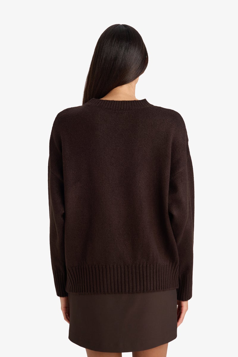 ديفاكتو بلوفر تريكو اوفر سايز برقبة مستديرة - Image 5